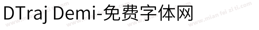 DTraj Demi字体转换
